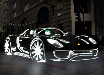 Light Graffiti Bugatti Veyron