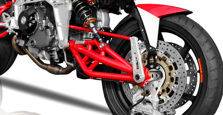 hub-center motorcycle steering system