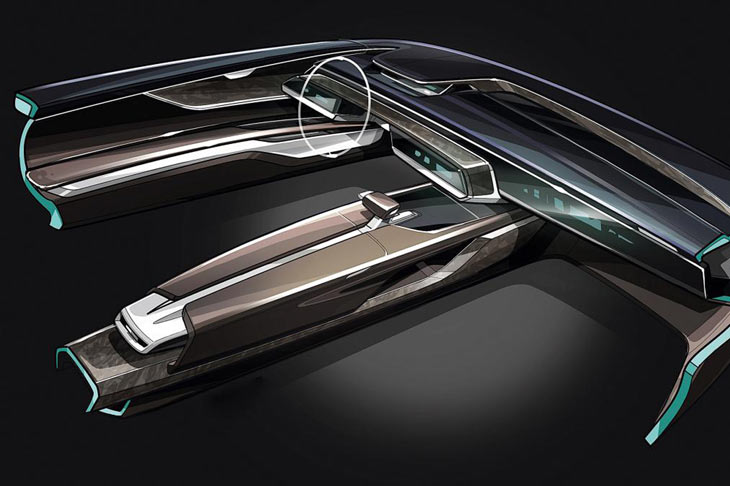 Audi Prologue Avant concept car interior