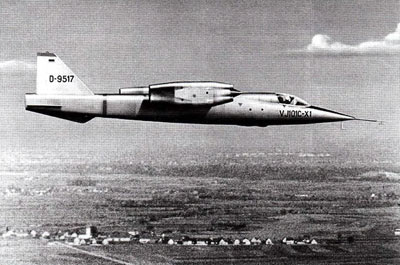 EWR VJ 101C supersonic VTOL aircraft