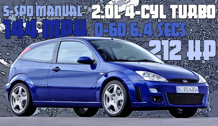 2002-2003 Ford Focus RS mk1 specifications