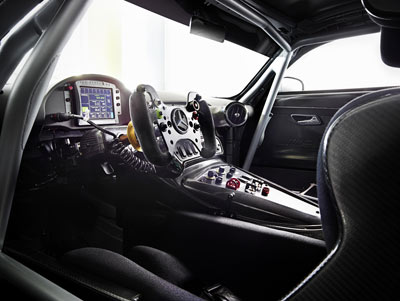 Mercedes-AMG GT3 race car interior