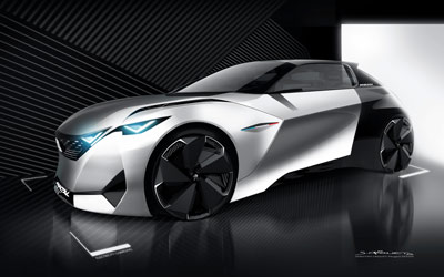 Peugeot Fractal concept car