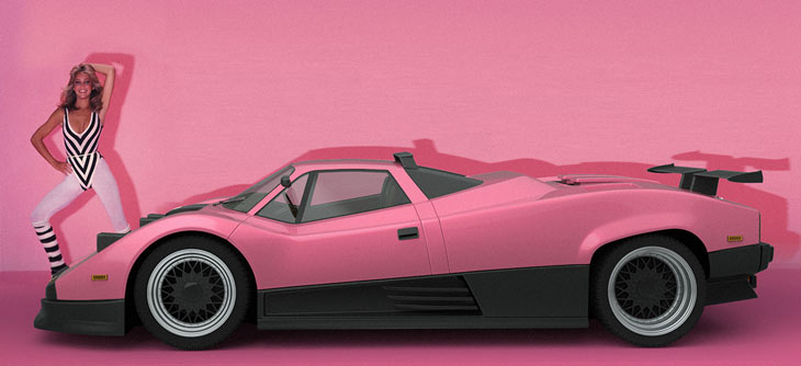 retro 1980s Pagani Zonda concept