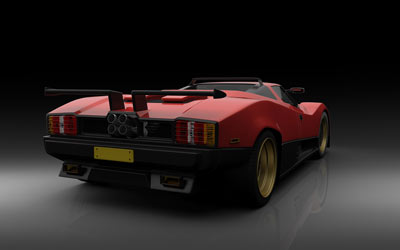 retro 1980s Pagani Zonda concept