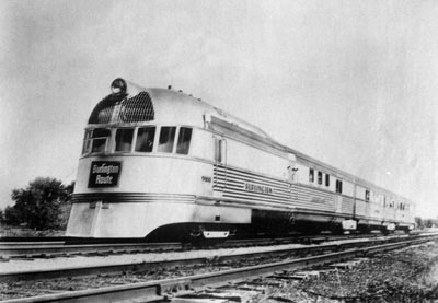 Zephyr streamliner train