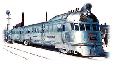 Zephyr streamliner train