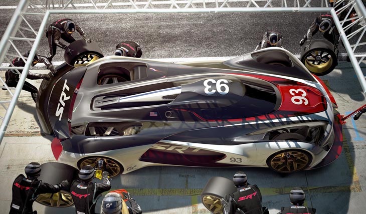 SRT Tomahawk Vision Gran Turismo race car concept