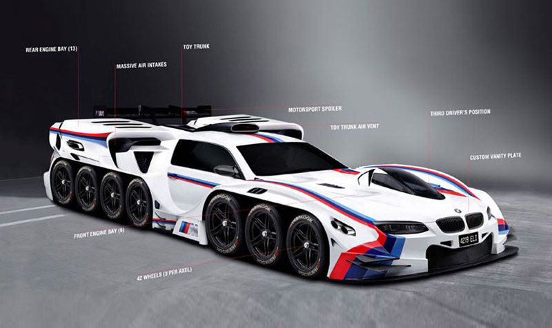 42 wheel BMW concept car