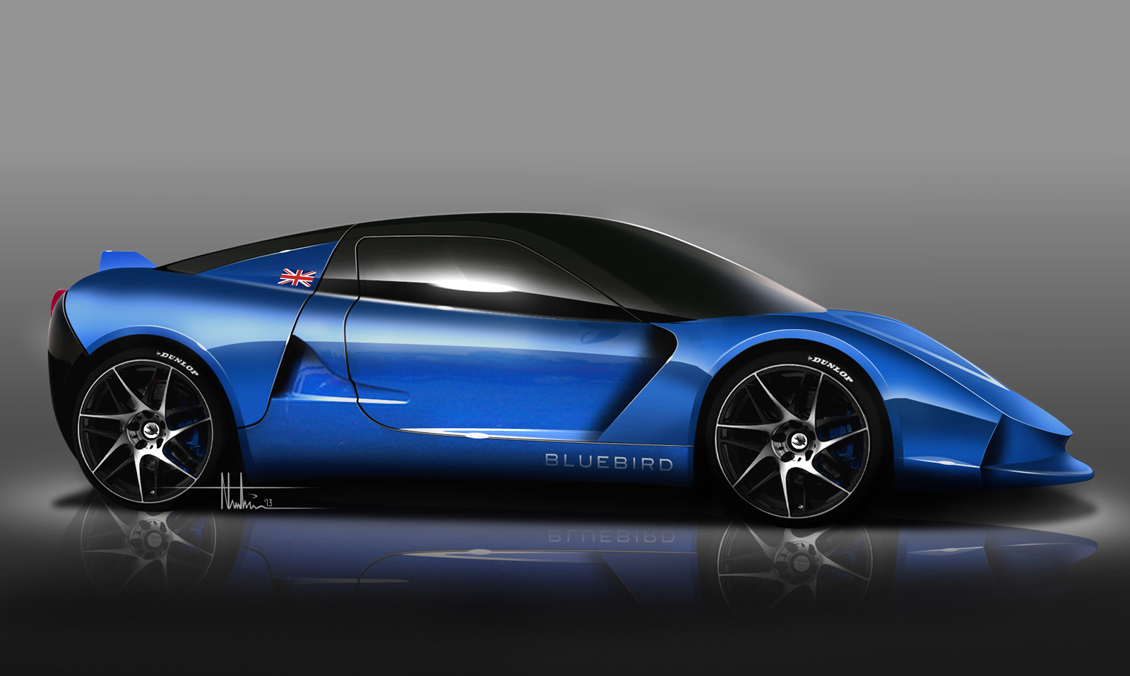 England, Bluebird will unveil their DC50 electric powered sports car