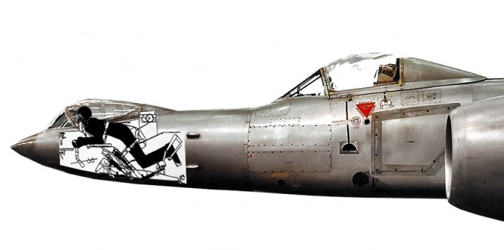 Gloster Meteor F8 Prone Pilot