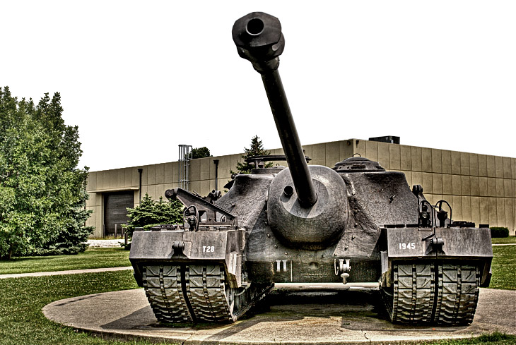 T28 Super Heavy Tank front view